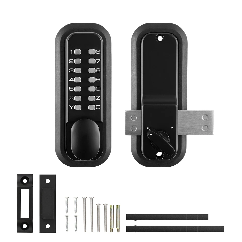 Uimoso Mechanical Keyless Door Lock with 14-Digit Keypad and Surface-Mount Latch - Image 1 of 4