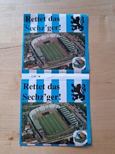 2 Aufkleber/Sticker Grünwalder Stadion / TSV 1860 MÜNCHEN "Rettet das Sechzger!" - Bild 1 von 1