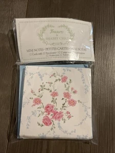 Tesori e Mini Note Shabby Chic Confezione 12 Buste Carta Cancelleria Floreale - Foto 1 di 4