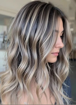 Perucas de onda curta loira cinza cinza destaque 13x4 frente de renda 100% cabelo humano - Imagem 1 de 3