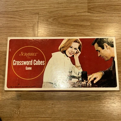 1968 Selchow & Righter Scrabble Crossword Cubes Game Complete Vintage - Image 1 of 3