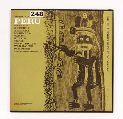 Music Of Peru - Various Artists LP 1959 Folkways Records FE 4415  w/4-pg Booklet Foto 1 de 4