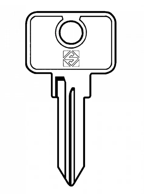 Classic Car key - FIAT (Silca SSA3R) - Uncut Key Blank - Image 1 of 1