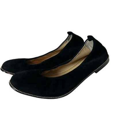 Botkier Mujer Ballet Zapatos Planos Negro Gamuza Talla 6.5 Foto 1 de 4