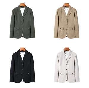 Herren Business Arbeit gewaschene Baumwolle Jacke mittleren Alters Papa Freizeit Anzug Jacke Geschenk - Bild 1 von 20