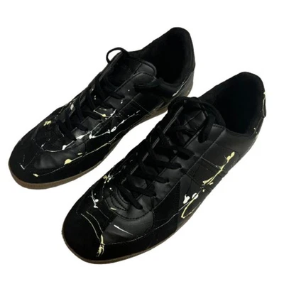 Hombres 11.0US Entrenador Alemán Pintura Tenis Militar Estilo Margiela Hombres Tenis Ori Foto 1 de 4