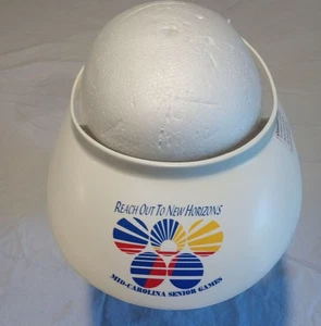 Vintage North Carolina Senior Games White Comfort Visor Plastic - Picture 1 of 3