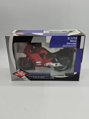 GUILOY BMW R1100 RT MOTORCYCLE 17282 RED NEW IN THE BOX DIECAST 1/10 - Image 1 of 4