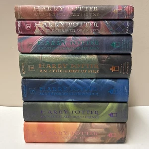 Harry Potter Complete Series 1-7 Book Set Lot Hardcover First Edition Free Ship! - Picture 1 of 16