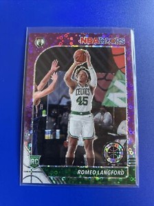 2019-20 NBA Hoops Premium Stock Romeo Langford #211 Purple Disco Prizm RC
