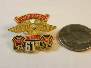 STURGIS SOUTH DAKOTA 61st 1941-2001 PIN - Picture 1 of 2