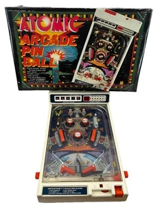 Vintage 1979 Tomy Atomic Arcade Pinball Tabletop Game w/Box For Parts / Repair - Picture 1 of 13
