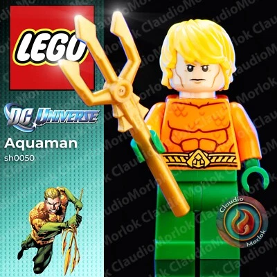 ⭐ LEGO Aquaman sh050 Minifigure Dc Comics sh0050 Justice League 76027 - Immagine 1 di 4