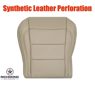 Cubierta de asiento de cuero inferior del lado del conductor bronceada perfecta para Jaguar XK XK-R 2007-2010 Foto 1 de 4