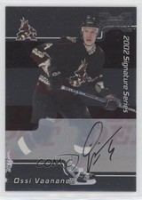 2002 ITG Be A Player Signature Series 2001-02 Buybacks Ossi Vaananen #105 Auto