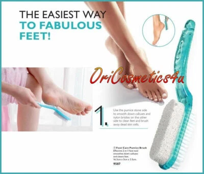 Oriflame Feet Up Foot Care Pumice Brush Smooth Down Calluses & Cleans Feet