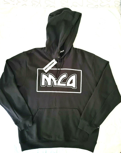 Alexander McQueen MCQ Felpa Felpa con cappuccio logo mcq Nero Taglia L Nuova con etichette
