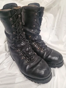 Botas de combate de cuero pesado del ejército austriaco para botas Reino Unido talla 9 UE 43 - Imagen 1 de 9