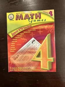 Math Games, Grade 4 by Joyce Stulgis-Blalock (2004, Trade Paperback) - Picture 1 of 2