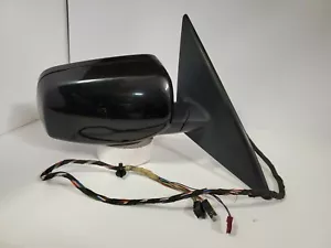 2005 2006 2007 BMW 5 SERIES 530i PASSENGER SIDE MIRROR E1010748 BLACK TESTED - Picture 1 of 12