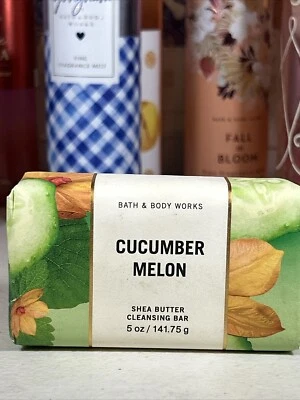 Bath & Body Works Shea Butter Cleansing Bar Body Soap Sealed 5 oz Cucumber Melon - Image 1 of 3