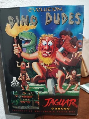 EVOLUTION: DINO DUDES Atari Jaguar NEW Factory Shrink-wrap - Image 1 of 3