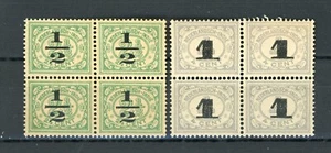 Nederlands Indië 138 - 139 postfris/ongebruikt in blokken van vier - Foto 1 di 2