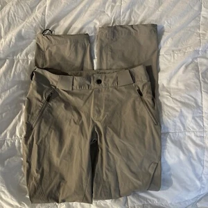 Pantalones Columbia Titanium Mujer 6 Beige Atléticos Bolsillos con Cremallera Exterior Nylon - Imagen 1 de 11