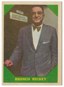 BRANCH RICKEY 1960 Fleer #55 St. Louis Cardinals SALE GOES TO GOOD CAUSE 🔥⚾🔥