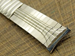 Vintage Edelstahl Erweiterung Uhrenarmband 19mm 3/4" NOS unbenutzt Armband - Bild 1 von 4