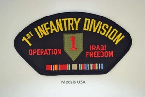 1ST INFANTRY DIVISION IRAQI VETERAN Iron/Sew on Patch HAT, JACKET, VEST P754 - Picture 1 of 1