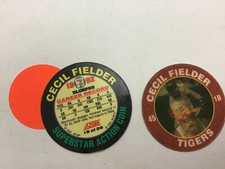 Baseball Score 1992 Slurpee 7-11 Superstar Action Coin Disc    CECIL FIELDER