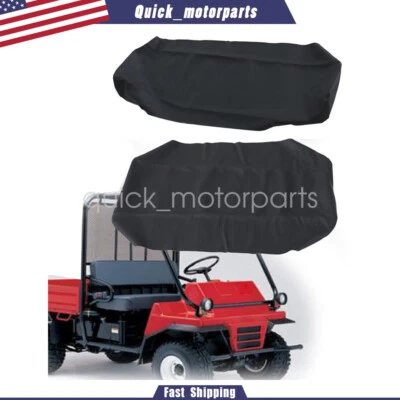 Cubierta de asiento para Kawasaki Mule 2500 2510 3000 UTV diésel 4X4 cubiertas de cuero negro Foto 1 de 4