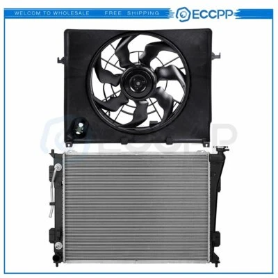 Kit de ventilador de refrigeración del radiador para Hyundai Sonata 2011-2013 2011 2012 2013 Kia Optima Foto 1 de 4