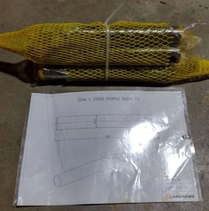 New Landhero Excavator Universal Bucket Pin 25mm X 185mm - Next Day Shipping! - Picture 1 of 2