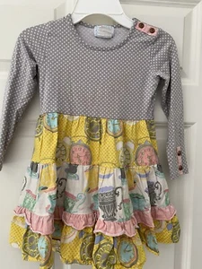Girls SERENDIPITY by Shrimp and Grits - Vintage Look Boutique Dress Size 4/5 - Picture 1 of 5