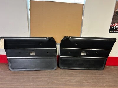 1966 CHRYSLER NEWPORT SEDAN FRONT DOOR PANELS WITH TRIM 525 - Image 1 of 4