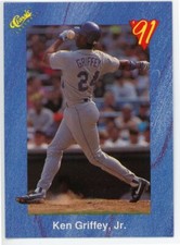 1991 CLASSIC #T3 - KEN GRIFFEY JR - SEATTLE MARINERS - FREE SHIPPING! 