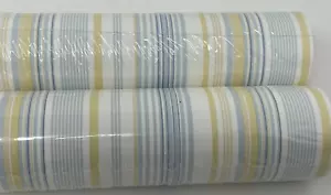 Wallquest Acrylic Coated Wallcovering Wallpaper Lot of 2 Striped 56 Sq Ft Each - Picture 1 of 6