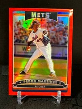 2006 Topps Chrome Pedro Martinez Red Refractor Card #83 #64/90