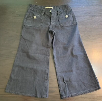 Pantalones cortos Sergio Valente para mujer talla 4 pantalones elásticos pierna ancha Foto 1 de 4