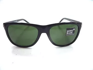 Mont Blanc Sunglasses MB 502S Black Gold 01N Size 56mm Frame New Authentic - Picture 1 of 4