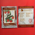(50) promo STOLI RAZBERI recipe cards--STOLICHNAYA RUSSIAN VODKA raspberry--NEW