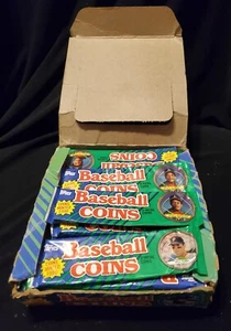 (1) NUEVO PAQUETE de monedas de béisbol 1990 topps de colección (3 monedas por paquete) GRIFFEY JR  - Imagen 1 de 2