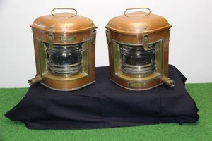 PAAR MARINE LATERNEN STEUERBORD UND ERSTE JAHR 1957 20 EME  - Bild 1 von 12