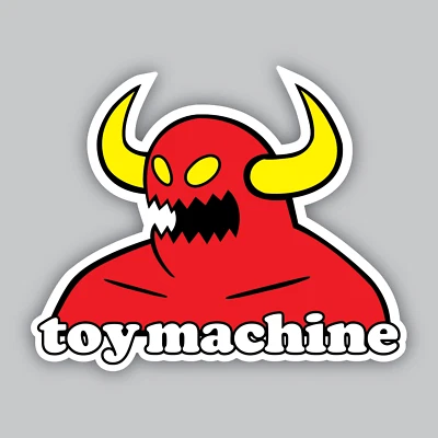 Toy Machine Vinyl Sticker/Decal - Skateboarding -Wheels - Skate - Deck -Hardware