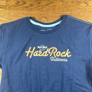 NEW Hard Rock Cafe Baltimore Shirt Adult Medium Graphic Guitar Blue Men’s - Picture 1 of 6