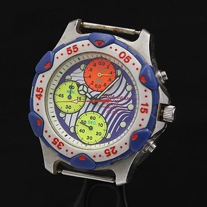 Reloj para hombre Seiko Alba Body Only Aqua Gear QZ cronógrafo esfera azul V655-6030 - Imagen 1 de 3
