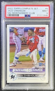 2022 Topps 582 Montgomery Club Jazz Chisholm #6 PSA 9 - Bild 1 von 2