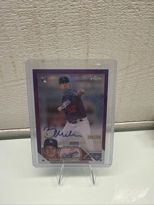 2023 Topps Chrome Bobby Miller Autograph Purple /250 RC - Image 1 of 2